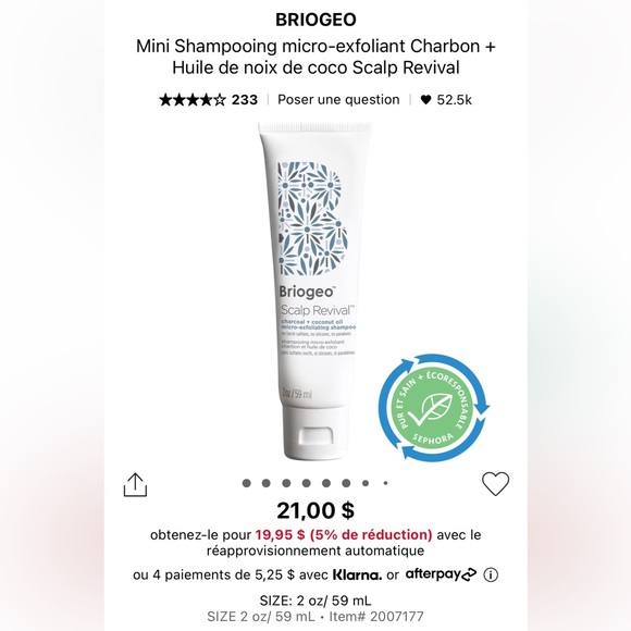 3/25$ 💜 Briogeo Travel Hair Set - Picture 2 of 3